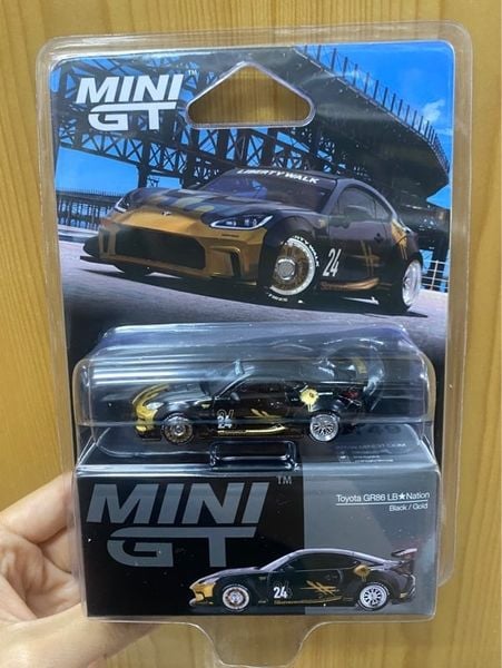  Mini GT Card Version MGT01149 Toyota GR86 LB★Nation Black / Gold 