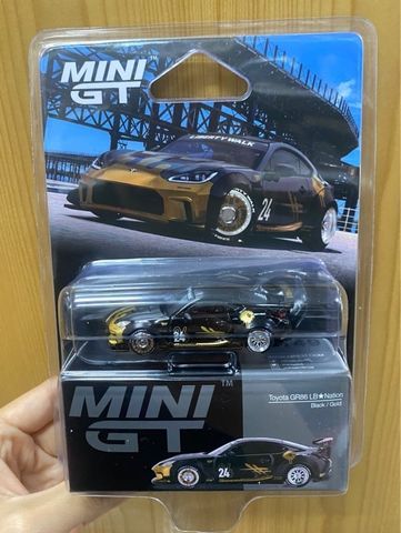  Mini GT Card Version MGT01149 Toyota GR86 LB★Nation Black / Gold 