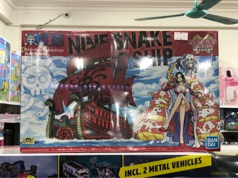  One Piece Great Ship (Grandship) Collection Nine Snake Pirate Ship (From TV Animation ONE Piece) Color Coded Plastic Model 