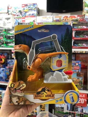 GVV95 Fisher-Price Imaginext Jurassic World Atrociraptor 'Tiger' Dinosaur Figure 