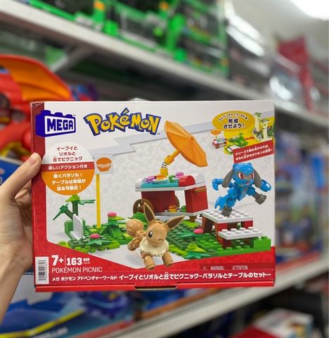  HDL80 MEGA Pokémon Poké Puff Picnic Action Building Set With 163pcs 