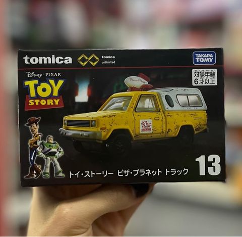  Mô hình xe Tomica PRM Unlimited Toy Story Pizza Planet Car 