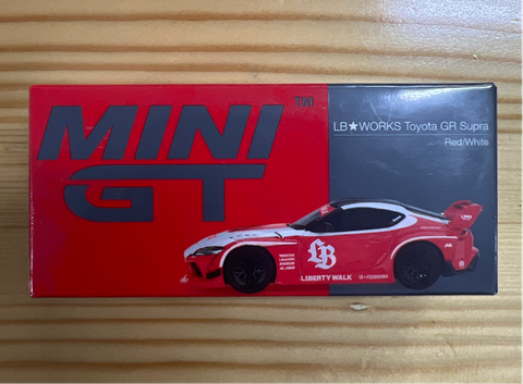  Mini GT MGT01103 LB★WORKS Toyota GR Supra Red/White 