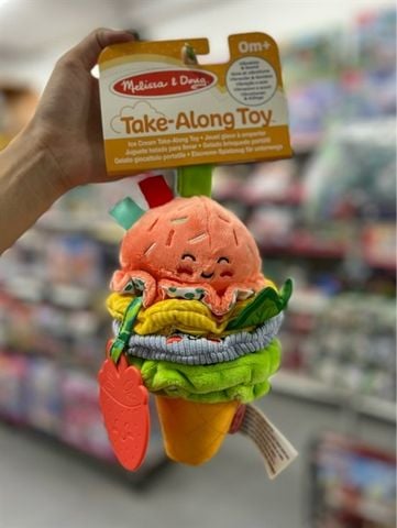  Melissa & Doug Ice Cream Take-Along Clip-On Infant Toy 