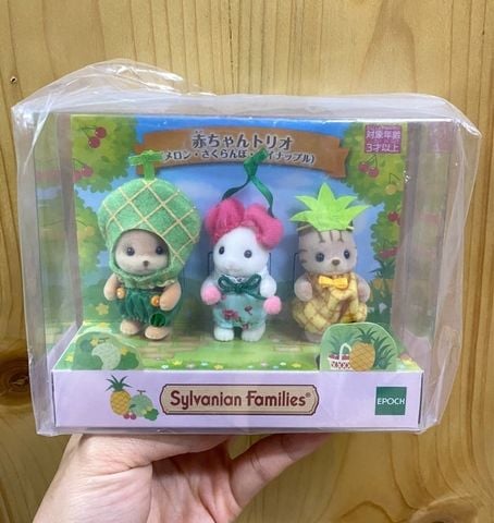  Bộ 3 bé Sylvanian Families Baby Trio Melon Cherry Pineapple 