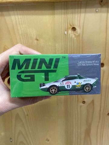  MINI GT 1/64 Lancia Stratos HF Rally Sanremo 1975 Winner #11 (Left Handle) 