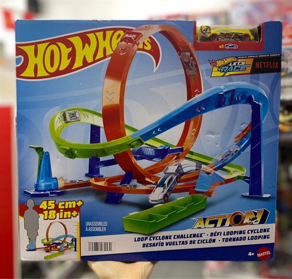  HXM94 Hot Wheels Action Loop Cyclone Challenge Track Set 