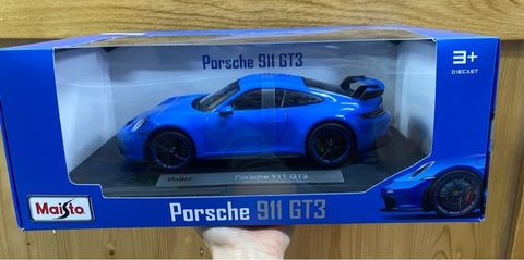  36458 Xe Maisto 1/18 2022 Porsche 911 GT3 Blue 
