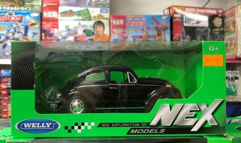  Mô hình xe Volkswagen Classic Beetle 1:24 Welly - 22436- Black 