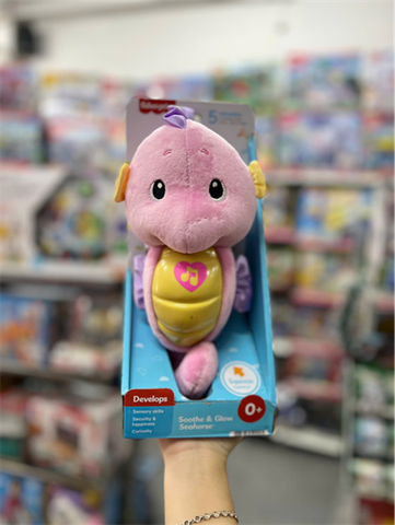  DGH73 Fisher-Price Soothe N' Glow Crib Toy - Seahorse Pink 