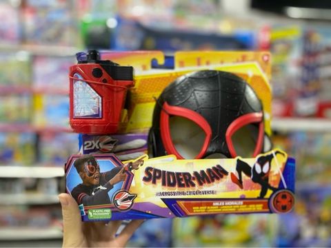  Spider Verse Miles Morales Mask and Blaster 