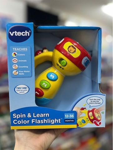  1240 VTech Spin & Learn Color Flashlight - Yellow 