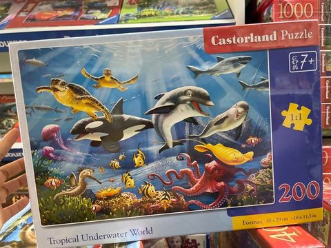  Xếp hình puzzle thế giới đại dương ở vùng biển nhiệt đới 200 mảnh CASTORLAND B-222094 