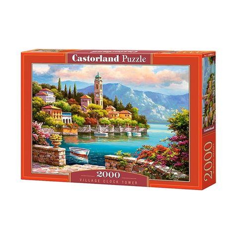  C200696 23win08 com ghép hình puzzle Clock tower 2000 mảnh Castorland 