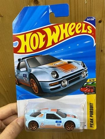  Mô hình xe JFN79 Hot Wheels Ford RS200 Blue 