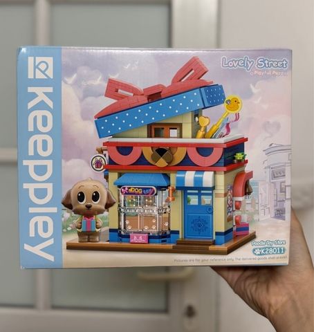  Đồ Chơi Lắp Ráp KEEPPLEY Lovely Street Poodle Toy Store K28011 