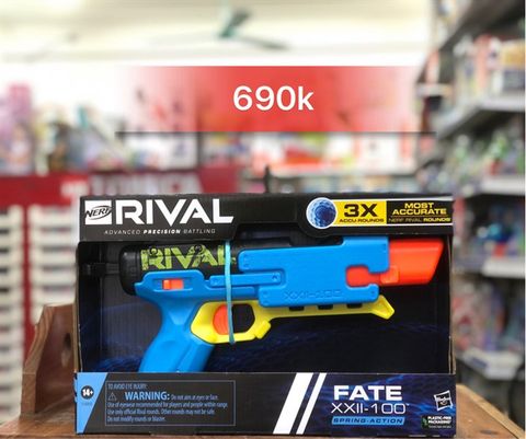  Nerf Rival Fate XXII-100 Blaster Toy Gun with Adjustable Rear Sight 