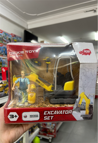  203832005 Bộ Đồ Chơi Xe Xây Dựng DICKIE TOYS Playlife-Excavator Set 