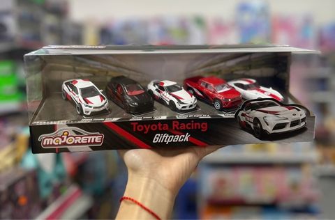  212053189 Bộ 5 Xe Mô Hình MAJORETTE Toyota Racing 5 Pieces Giftpack 