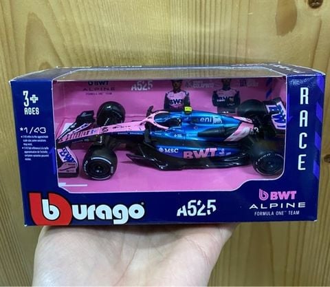  18-38257 Mô hình xe Bburago 1:43 F1 Alpine A525 
