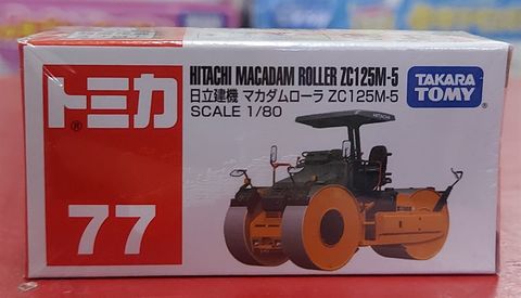  Tomica 77 Hitachi Construction Machinery McAdam Roller ZC125M-5 