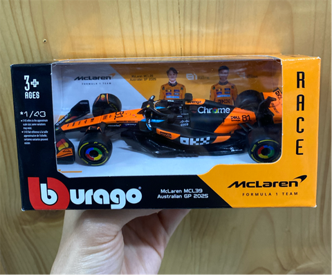  18-38214 Mô hình xe 1:43 F1 Mclaren Team MCL39 (cam) 