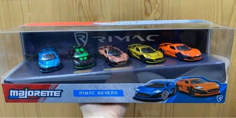  8502105007RIM Đồ Chơi Xe Mô Hình MAJORETTE RIMAC Nevera Edition, 5 Pieces Giftpack 