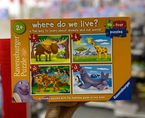  Tranh ghép Ravensburger Where Do We Live? My First Jigsaw Puzzles 