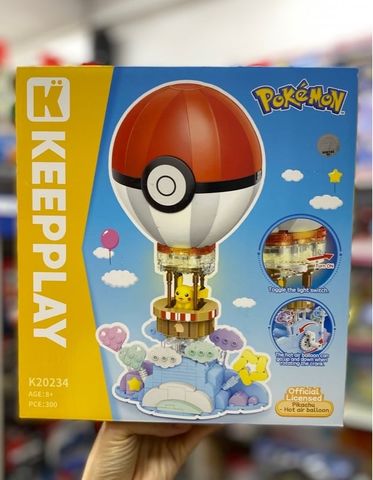  Đồ Chơi Lắp Ráp KEEPPLEY Pokemon - khinh khí cầu Pokeball K20234 