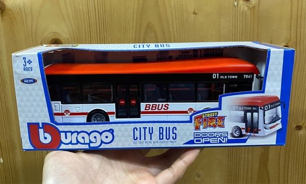 18-32102 Mô hình xe Bburago City Bus (đỏ)