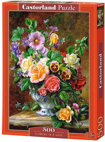  B52868 23win08 com xếp hình puzzle chủ đề Flowers in a VaseCastorland 500 mảnh 