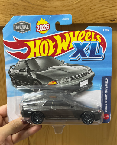  Mô hình xe JKL03 Hot Wheels XL 2026 - Nissan Skyline GT-R (BNR32) 