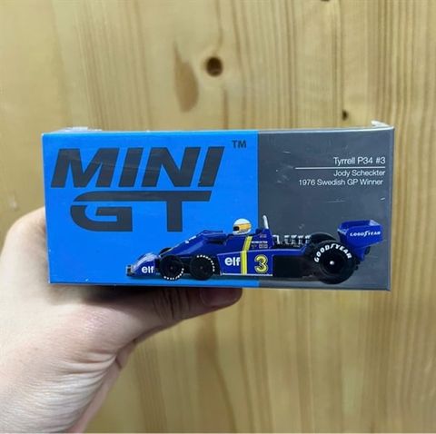 MINI GT 1/64 Tyrrell P34 Swedish GP 1976 Winner #3 Jody Scheckter 