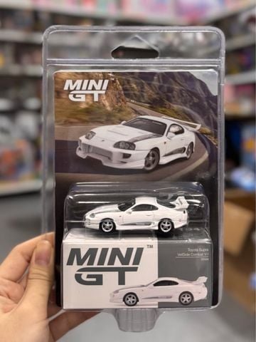  Mini GT CARD version MGT01104 Toyota Supra VeilSide Combat V-I White 