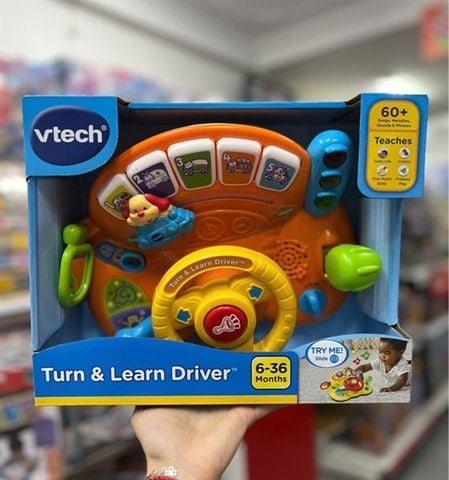  Đồ chơi vô lăng mô phỏng 80-166660 VTech Turn and Learn Driver Orange 