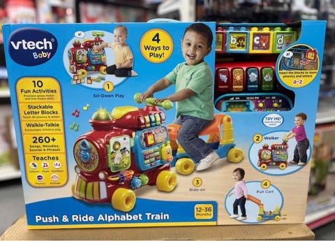  Đồ chơi tàu chữ cái 80-181903 VTech Push & Ride Alphabet Train 