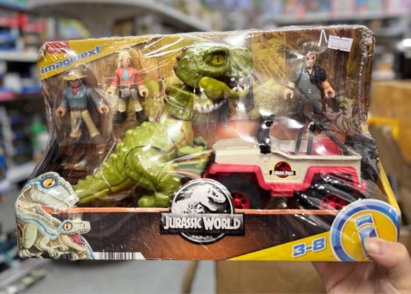  Imaginext Jurassic World T. Rex Escape 3 figures Jurassic Park Jeep & T-Rex 