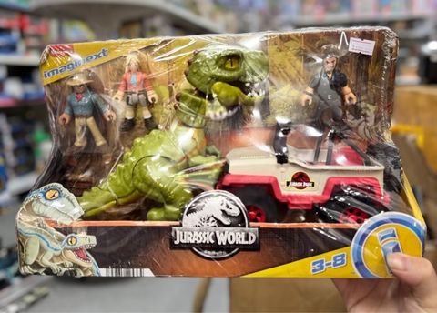  Imaginext Jurassic World T. Rex Escape 3 figures Jurassic Park Jeep & T-Rex 