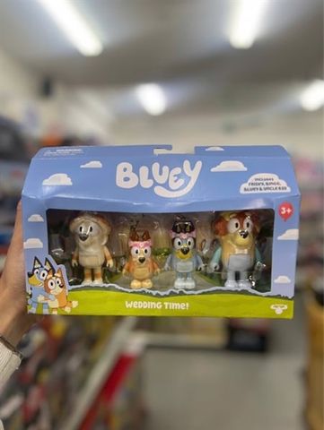  Bluey Wedding Figures 4pk 