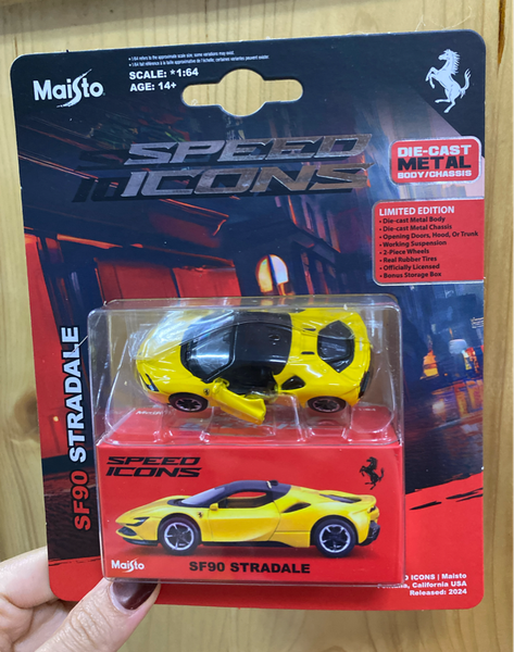 Maisto 1:64 Speed Icon - SF90 Stradale Red