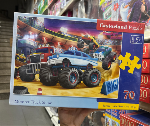  Xếp hình puzzle buổi trình diễn của xe tải quái vật 70 mảnh CASTORLAND B-070077 