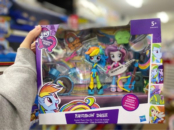  B9484 My Little Pony Equestria Girls Minis Rainbow Dash Rockin Music Class Set 