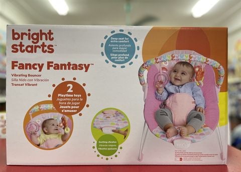  Ghế rung họa tiết hoa lá đáng yêu Bright Starts 12205 