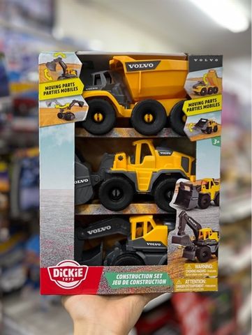  203722015 Bộ 3 Đồ Chơi Xe Xây Dựng DICKIE TOYS Volvo Construction Set 
