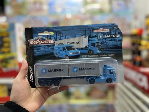  212057289 Xe Mô Hình MAJORETTE MAERSK Transport Vehicles 