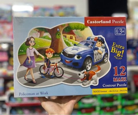  Xếp hình puzzle cảnh sát 12 mảnh Maxi CASTORLAND B-120215 