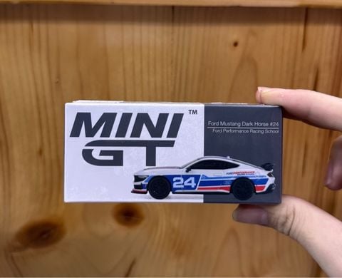  Mini GT BOX version MGT01172 Ford Mustang Dark Horse #24 Ford Performance Racing School 