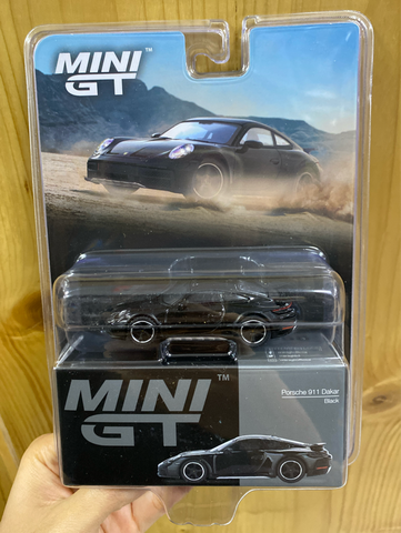  Mini GT CARD Version MGT00958 Porsche 911 Dakar Black 