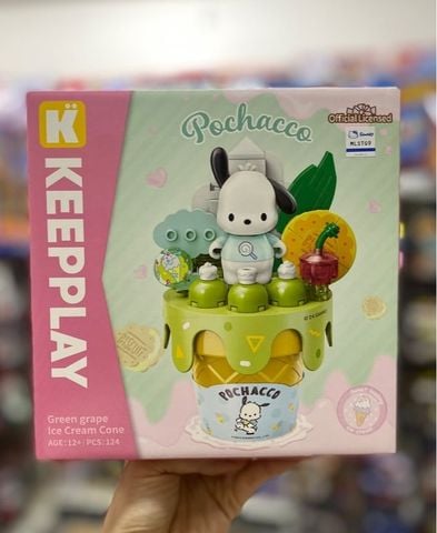  Đồ Chơi Lắp Ráp KEEPPLAY Sanrio cone- POCHOCCO K20846 