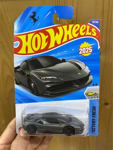  Mô hình xe JFN29 Hot Wheels Ferrari SF90 Stradale Black 